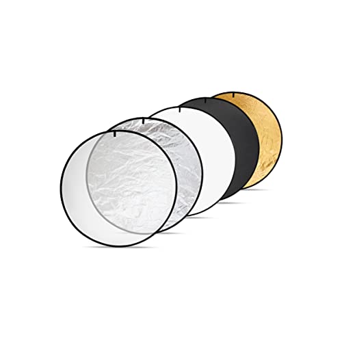 Digitek (DRB 5-1) Camera Reflector 45-inch /110 cm 5 in 1 Collapsible Multi-Disc Light with Bag - Translucent, Silver, Gold, White and Black for Studio Photography Amazon.in: Electronics
