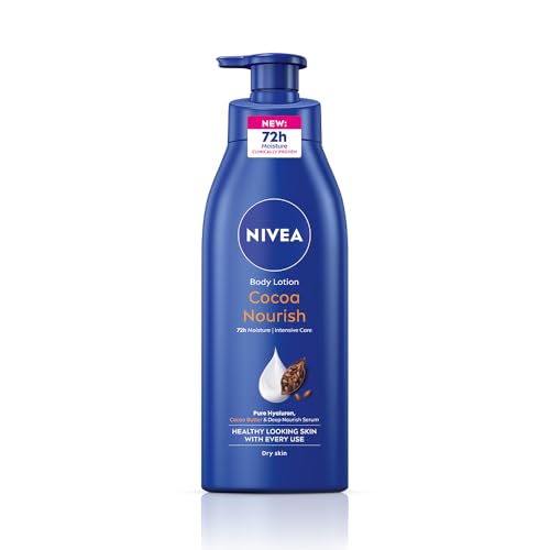 NIVEA Cocoa Nourish 400ml Body Lotion with Deep Moisture Serum| 72 H Moisturization | With Cocoa Butter & Coconut Oil | Non Greasy & Healthy Looking Skin |For Very Dry Skin Amazon.in: Fashion