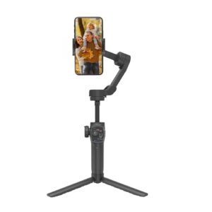 Digitek (DSG-009F) 3 Axis Foldable Smartphone Gimbal with Built-in 3 Telescopic Extendable & Adjustable Rod, Compatible with All Smartphones, Low Angle Shoot & Position, Wheel Zoom in & Out (Black)  Amazon.in: Electronics