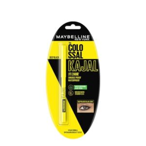 Buy Maybelline New York Intense Colour Colossal Kajal, Black, Matte Finish, Stay Up To 24 Hours, Water-proof, Smudge Resistant, Infused With Aloe Vera & Vitamin C and Vitamin E | 0.35g Online at Low Prices in India - Amazon.in