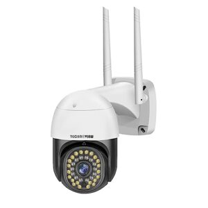 Buy TECHNOVIEW Full HD Wi-Fi Outdoor Security Camera with Adapter, View Remote Auto Tracking 360� Rotation Smart Motion Detection Alarm Alert, 12MP 8 LEDs Zoom. (PTZ) Online at Low Price in India | TECHNOVIEW Camera Reviews & Ratings - Amazon.in