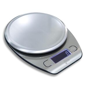 SKADIOO Weighing Machine for Food | Capacity 5Kg | Weight Machine for Kitchen, Weighing Scale, Kitchen Scale for Diet, Nutrition, Health, Fitness, Baking & Cooking in Stainless Steel.  Amazon.in: Home & Kitchen