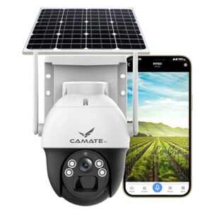 Buy Camate Stellar Solar 4G SIM 4Mp Pan & Tilt Zoom CCTV Camera, Outdoor Camera, Weatherproof, 2 Way Talk, Motion Detect, Supports SD Card Up to 256 GB, Colored Night Vision, Alexa & Ok Google Online at Low Prices in India - Amazon.in