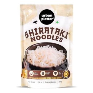 Urban Platter Shirataki Noodles, 270g (Keto-Friendly | Low-Carb | Fat-Free | Gluten-Free | Ultra-Low Calorie Konjac Miracle Noodles)  Amazon.in: Health & Personal Care
