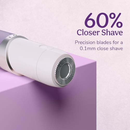CARESMITH Bloom Facial Shaver | Women's Face Hair Remover | Upper Lip, Chin & Cheeks | Hypoallergenic Blades | 1 AA Battery Included, Purple Amazon.in: Health & Personal Care - Image 3