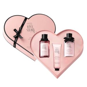 Kimirica Luxury Gift Set For Men & Women Love Story Little Heart Hamper | Luxury Bath & Body Care Gift Set For All Ocassions | Perfect Birthday & Anniversary Premium Gift Pack of 3  Amazon.in: Fashion