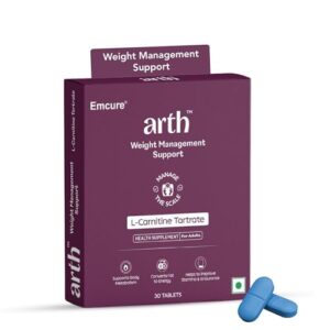 Arth Weight Management | Weight Management Supplement with L-Carnitine Tartrate 1500 mg | Metabolism Booster | Emcure Pharmaceuticals Ltd. | 30 Veg Weight Management Tablet for Men and Women  Amazon.in: Health & Personal Care