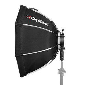 DIGITEK® (DSBH-055) 55cm Octa Soft Box Kit with S2 Type Bracket, 2 White Diffuser, Silver Particle Baffle & Collapsible Nylon Cover, Compatible with All Speedlights (Carry Case Included)  Amazon.in: Electronics