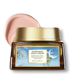 Forest Essentials Kumkumadi Ayurvedic Night Cream | Unique Formula Contains Precious Ruby Extracts | Brightens Skin, Reduces Pigmentation & Blemishes | For Clear, Glowing Skin  Amazon.in