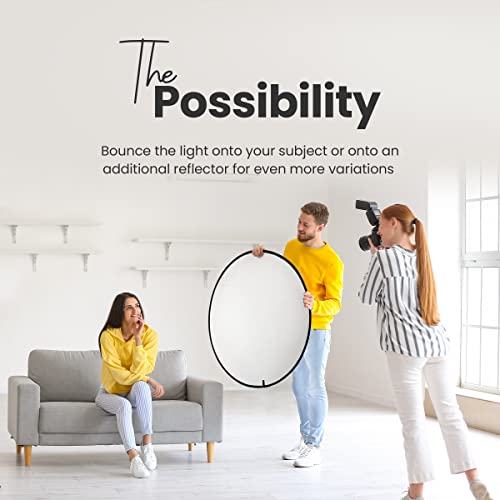 Digitek (DRB 5-1) Camera Reflector 45-inch /110 cm 5 in 1 Collapsible Multi-Disc Light with Bag - Translucent, Silver, Gold, White and Black for Studio Photography Amazon.in: Electronics - Image 3