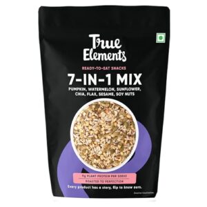 True Elements 7 in 1 Seeds Mix 250g - Edible Seeds | Healthy | Diet Snacks | 100% Natural and Roasted - Pumpkin, Watermelon, Sunflower, Flax, Chia, Sesame & Soynuts  Amazon.in: Grocery & Gourmet Foods