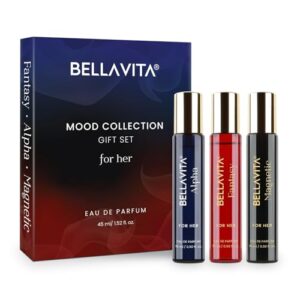 Buy BELLAVITA Luxury Mood Collection Gift Set 3x15ML | Long Lasting EDP Perfume for Women | Alpha, Fantasy & Magnetic | Pink Pepper, Jasmine and Moss | Fruity, Floral Premium Fragrance for Woman Online at Low Prices in India - Amazon.in