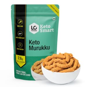 Lo! Foods - Keto Murukku (200g) | 2.6g Net Carb | Keto Snacks Tested for Keto Diet | Low Carb Snacks | Diet Snacks…  Amazon.in: Grocery & Gourmet Foods