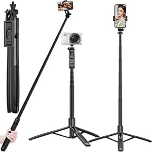 Mobilife Long Selfie Stick with Tripod Stand Aluminum 61 inch Multifunctional Bluetooth Tripod for Mobile Phone Vlogging Live Stream Travel 1/4" Screw for Camera Ring Light Gopro  Amazon.in: Electronics