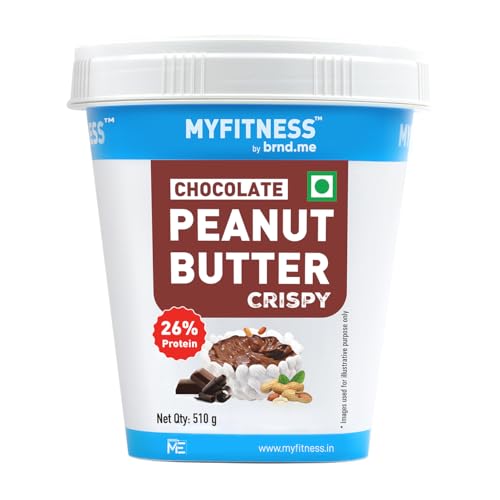 MYFITNESS Peanut Butter Chocolate Spread Crispy 510g | 21g Protein & 8g Fiber | Tasty & Healthy Nut Butter Spread for Breakfast & Snacks | Cholesterol Free | Zero Trans Fat | 100% Pure Roasted Nuts Amazon.in: Grocery & Gourmet Foods - Image 4