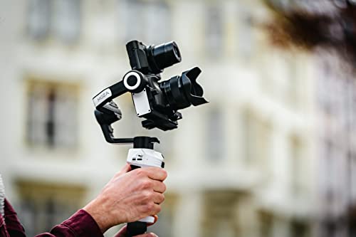 Moza Aircross S Gimbal Stabilizer 3-Axis Handheld Stabilizer For Mobile Phone Dslr Cameras Dual Camera Mount Quick Switch Stay On Vertical Mode Timelapse Auto-Tuning Dolly Zoom With 4Lb Payload - Grey Amazon.in: Electronics - Image 7