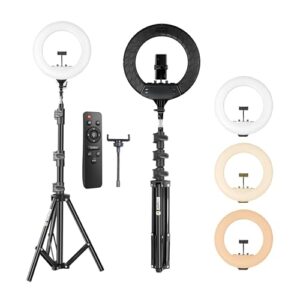 DIGITEK® (DRL 18RT C9) 18 Inch LED Ring Light with Remote Control & 250cm Stand - Smartphone Grip - AC Powered, USB Support - Adjustable Lighting Intensity - Photo, Video Shoots, Makeup, & Vlogging  Amazon.in: Electronics