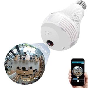 Buy SMARTCAM 360 Degree Fisheye Wireless Panoramic WiFi Camera 3MP HD Home Security IP Camera Lighting Night Vision Two Audio Bulb Camera Online at Low Prices in India - Amazon.in