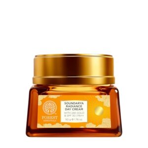 Forest Essentials Bestselling Soundarya Radiance Day Cream with 24K Gold & SPF 30 PA++ | Anti Ageing Moisturiser for Glowing Skin | For all skin types  Amazon.in