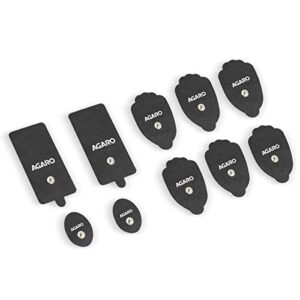 AGARO Battery Powered Tens Massager Pads Compatible for TM2421, for Pain Relief Dual Channel TENS Massager (Black) - Set of 10  Amazon.in: Industrial & Scientific