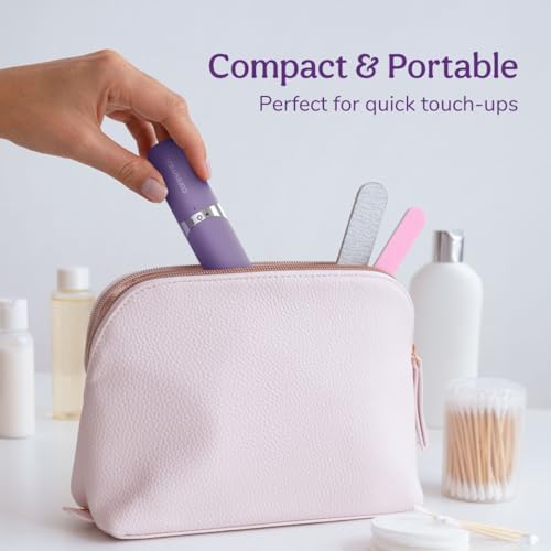 CARESMITH Bloom Facial Shaver | Women's Face Hair Remover | Upper Lip, Chin & Cheeks | Hypoallergenic Blades | 1 AA Battery Included, Purple Amazon.in: Health & Personal Care - Image 6