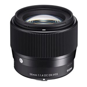 Sigma 56mm F/1.4 DC DN Contemporary Lens for E-Mount Mirrorless Cameras (APS-C Format, Black)  Amazon.in: Electronics