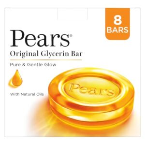 Buy Pears Original Glycerin Soap Bar - Pure & Gentle Glow | With 98% Pure Glycerin | For Hydration & Glow | With Plant Based Cleanser for Skin & Body | Paraben-free | 125gms x 8 Online at Low Prices in India - Amazon.in