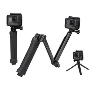 Buy Sounce 3-Way Monopod Grip Tripod Foldable Selfie Stick, Stabilizer Mount Holder for GoPro Hero 7/6/5, SJCAM SJ6, SJ7, SJ5000, Yi and All Action Cameras Online at Low Prices in India - Amazon.in