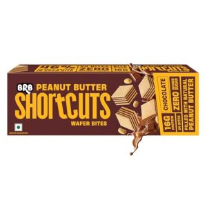 BRB Shortcuts - Protein Wafer Bites | Chocolate Flavour | 16g Protein | Filled With Natural Peanut Butter | Zero Refined Sugar, No Palm Oil, Healthy Snack | 100g Box  Amazon.in: Grocery & Gourmet Foods