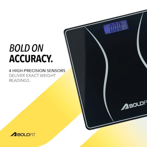 Boldfit Weight Machine for Home Digital Weighing Machine for Human Body with LCD Display Max Weight Capacity 180Kgs (Batteries Not Included) – Bathroom Scale for Home Amazon.in: Health & Personal Care - Image 3