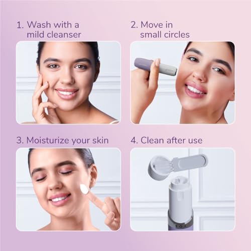 CARESMITH Bloom Facial Shaver | Women's Face Hair Remover | Upper Lip, Chin & Cheeks | Hypoallergenic Blades | 1 AA Battery Included, Purple Amazon.in: Health & Personal Care - Image 7
