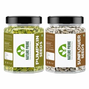 Nature prime Raw Pumpkin Seeds - 250g and Sunflower Seeds - 250g for Eating. Protein and Fibre Rich Food For Immunity Booster Diet Pack (JAR Pack) (250g+250g)  Amazon.in: Grocery & Gourmet Foods