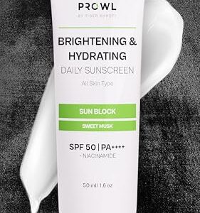 PROWL Brightening and Hydrating Sunscreen SPF 50+ PA++++ with Niacinamide for Oily, Dry, Acne-Prone Skin for Men Sun Protection No White Cast Lightweight Non-Greasy Texture Gel Sweet Musk Scent–50ml  Amazon.in: Beauty
