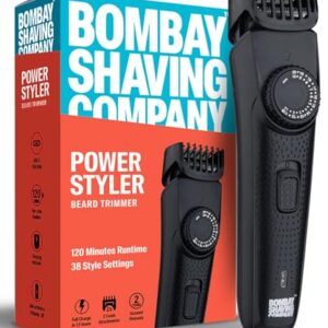 Bombay Shaving Company Beard Trimmer For Men, 2X Fast Charging, USB Type C, 2 Yr Warranty, 120Min runtime, Hair Trimmer, Shaving Machine, Cordless Beard, 38 length Settings(Black)  Amazon.in: Health & Personal Care