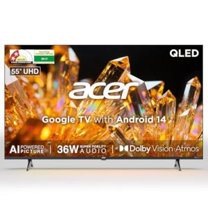 acer 139 cm (55 inches) Ultra V Series 4K Ultra HD Smart QLED Google TV AR55QDVGU2875BD  Amazon.in: Electronics