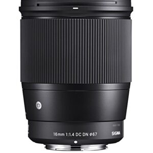 Sigma 16mm F/1.4 DC DN Contemporary Lens for Sony E Mount Mirrorless Cameras (APS- C Format, Black)  Amazon.in: Electronics