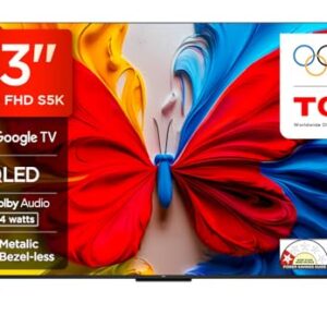 TCL 108 cm (43 inches) Metallic Bezel-Less FHD QLED TV 43S5K (Black)  Amazon.in: Electronics