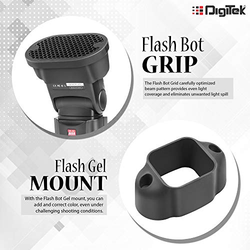 Buy DIGITEK DFB-002 Professional Speedlight Flash Bot & Modifier Kit with Diffuser, Sphere, Grid, Grip, Gel Mount, 8 Creative Gels & Wallet – Photography Lighting Accessory, Magmod Alternative Online at Low Prices in India - Amazon.in - Image 3