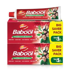 Buy Dabur Babool Ayurvedic Toothpaste -700g (350g x 2) | For Strong Teeth & Healthy Gums | Helps in Cavity Protection, Fresh Breathe | All Round Protection Online at Low Prices in India - Amazon.in