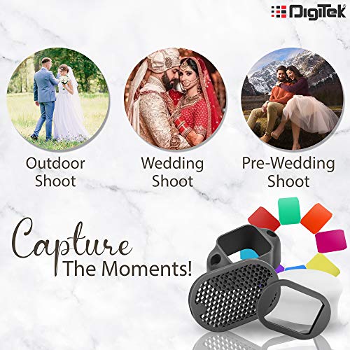 Buy DIGITEK DFB-002 Professional Speedlight Flash Bot & Modifier Kit with Diffuser, Sphere, Grid, Grip, Gel Mount, 8 Creative Gels & Wallet – Photography Lighting Accessory, Magmod Alternative Online at Low Prices in India - Amazon.in - Image 6