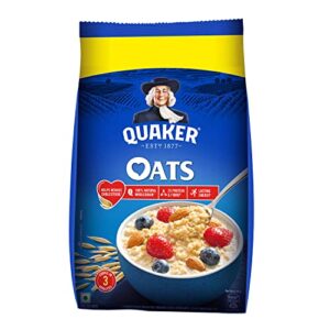 Quaker Oats 1Kg, Rolled Oats Natural Wholegrain, Nutritious Breakfast Cereals, Dalia Porridge, Easy To Cook, Honey  Amazon.in: Grocery & Gourmet Foods