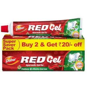 DABUR Red Gingivitis Prevention Gel - 150 G, Pack of 2  Amazon.in: Health & Personal Care