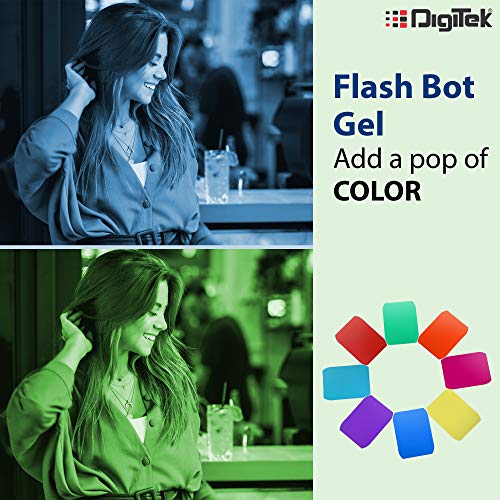 Buy DIGITEK DFB-002 Professional Speedlight Flash Bot & Modifier Kit with Diffuser, Sphere, Grid, Grip, Gel Mount, 8 Creative Gels & Wallet – Photography Lighting Accessory, Magmod Alternative Online at Low Prices in India - Amazon.in - Image 5