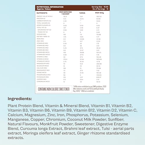 Origin Nutrition Senior Elder Adult Care Plant Based Protein Powder | Diabetic Friendly | For Healthy Ageing | 20 Vitamins & Minerals | 5 Superfoods Ayurvedic Herbs | Easy to Digest | No Preservatives | Vanilla, 300g Amazon.in: Health & Personal Care - Image 7