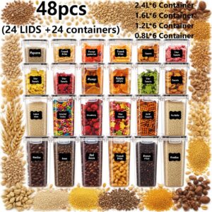 48/24/20/12Pcs Of Sealed Food Storage Containers Plastic Food Storage Boxes