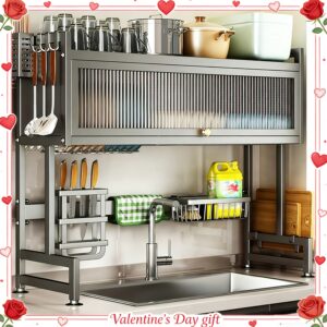 Three-Tier Dish Drying Rack That Fits Over The Sink