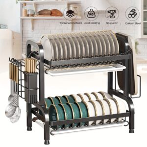 1Pc Large Kitchen Double Layer Storage Rack