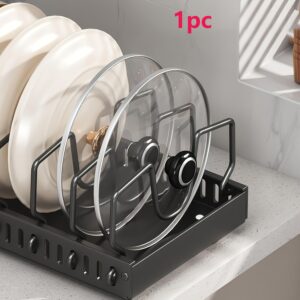 1Pc Durable Iron Metal Pull-Out Cabinet Organizer With 8 Adjustable