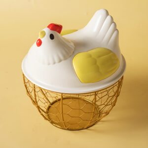 1Pc Storage Basket With Plastic Cover