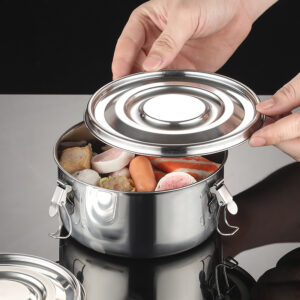 3Pcs/Set Stainless Steel Food Storage Container Leakproof Airtight And Odor